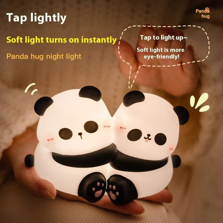 Cute panda hug design, LED light, cozy desktop night decoration. My Store